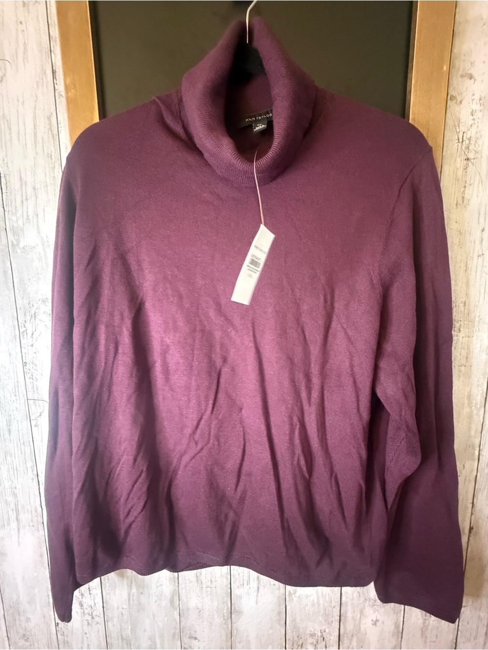 NWT Ann Taylor Burgundy Sweater Women’s Turtleneck  size XXL